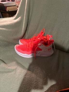 Under Armour Flow FUTR X 2 Basketball Shoes Beta Orange White Size 12